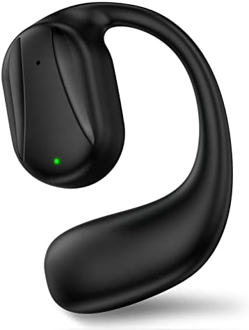 אוזניות אוזניים פתוחות בודדות [רק אוזן שמאלית], Bluetooth אלחוטית 5.2 רעש מבטל 16 שעות אוזניות חיי סוללה